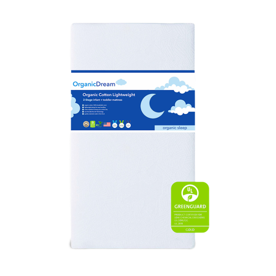Shop Organic Dream Organic Cotton 2-Stage Lightweight Ultra Crib Mattress, White at GoodBuy Gear