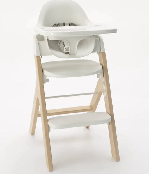 Shop Mockingbird High Chair, 2.0, Natural Beech, White at GoodBuy Gear