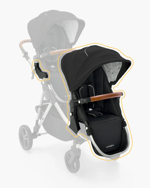 Shop Mockingbird 2nd Seat Kit 2.0, Black, Silver With Penny Leather, Windowpane at GoodBuy Gear