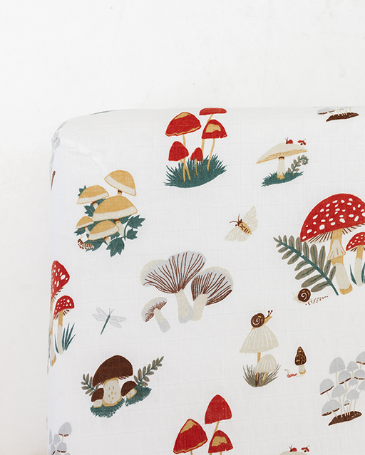 Shop Clementine Kids Mushroom Crib Sheet at GoodBuy Gear
