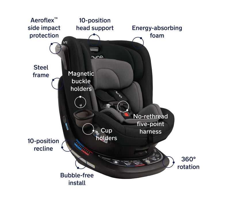 Shop Nuna Revv Rotating Convertible Car Seat, Caviar, 2025 at GoodBuy Gear