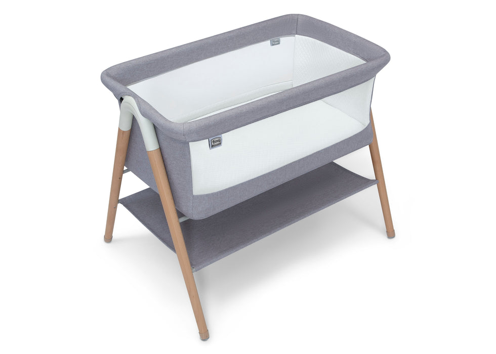 Shop Simmons Kids Koi Beechwood By The Bed Bassinet, Grey Dove at GoodBuy Gear