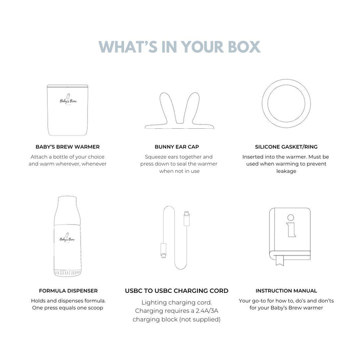 The Baby's Brew Portable Bottle Warmer Pro Set