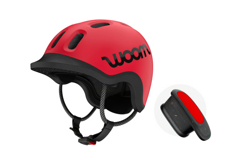 Shop Woom Ready Kids Helmet, Red, Medium, With Light at GoodBuy Gear