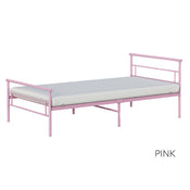 Shop BK Furniture Seattle Metal Twin Bed, Pink at GoodBuy Gear