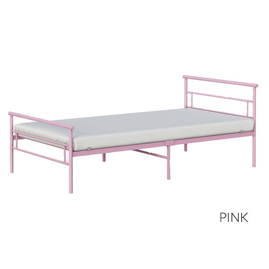 Shop BK Furniture Seattle Metal Twin Bed, Pink at GoodBuy Gear