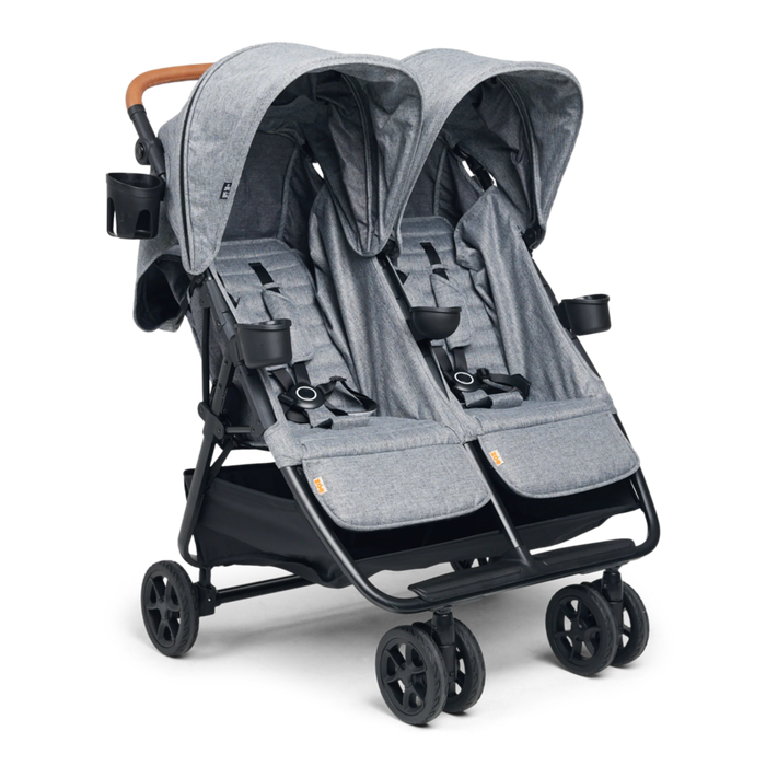 Shop Zoe The Twin V2 Double Stroller, 2025, Luxe Grey at GoodBuy Gear