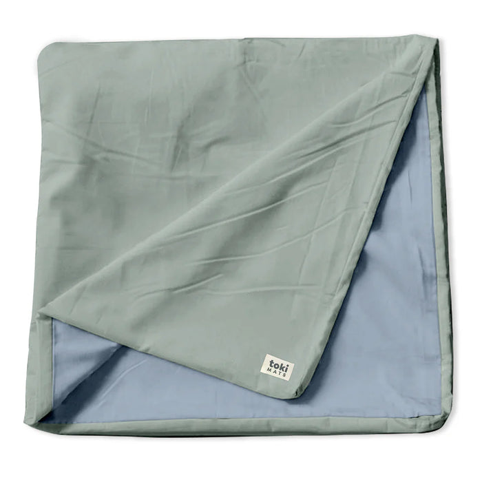Toki Kids Mega Mat Cover 55"x55", Sage + Breeze