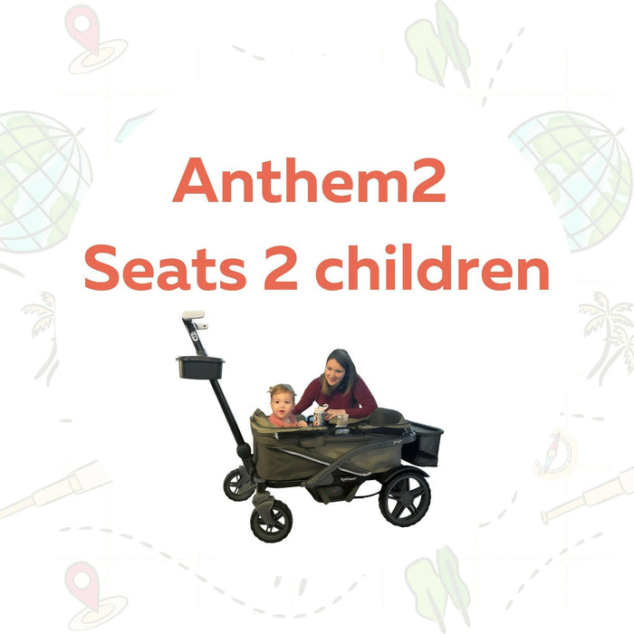 Shop Gladly Family The Adventure Bundle: Anthem Deluxe All-Terrain Stroller Wagon at GoodBuy Gear