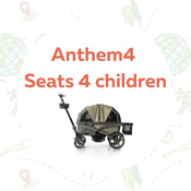 Shop Gladly Family The Adventure Bundle: Anthem Deluxe All-Terrain Stroller Wagon at GoodBuy Gear