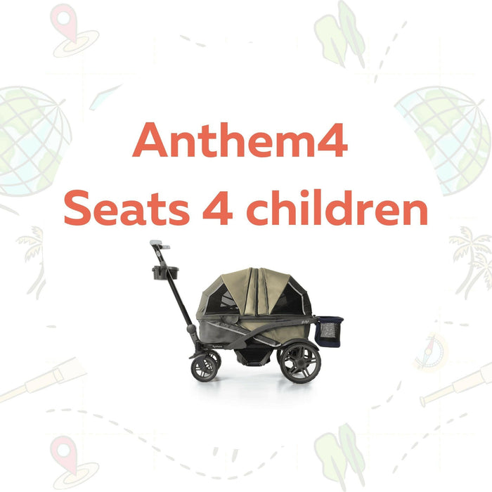 Shop Gladly Family The Adventure Bundle: Anthem Deluxe All-Terrain Stroller Wagon at GoodBuy Gear
