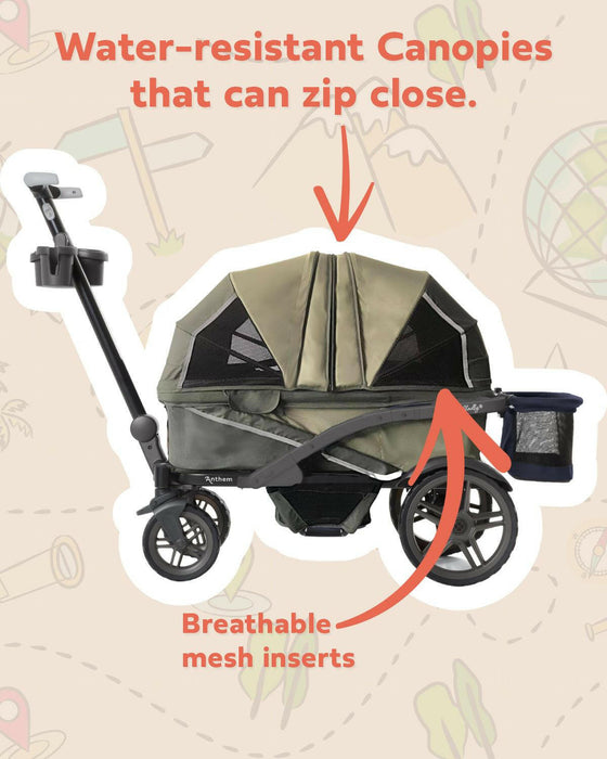 Shop Gladly Family The Adventure Bundle: Anthem Deluxe All-Terrain Stroller Wagon at GoodBuy Gear