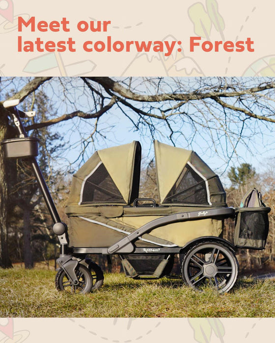 Gladly Family The Adventure Bundle: Anthem Deluxe All-Terrain Stroller