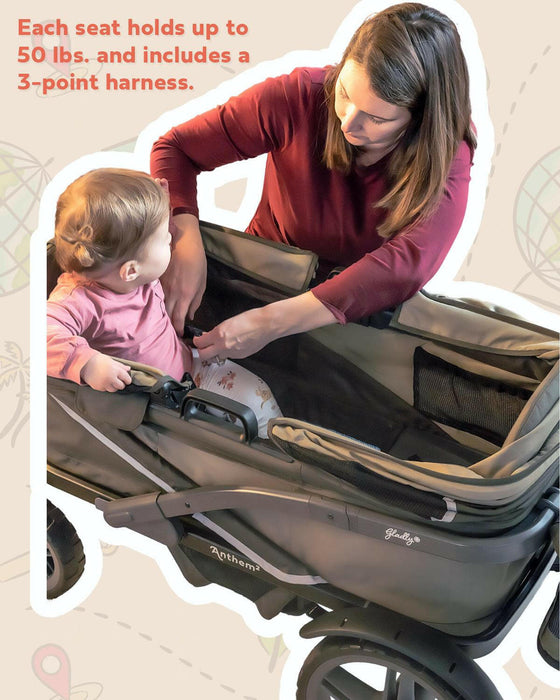 Shop Gladly Family The Adventure Bundle: Anthem Deluxe All-Terrain Stroller Wagon at GoodBuy Gear