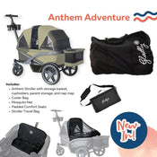 Shop Gladly Family The Adventure Bundle: Anthem Deluxe All-Terrain Stroller Wagon at GoodBuy Gear