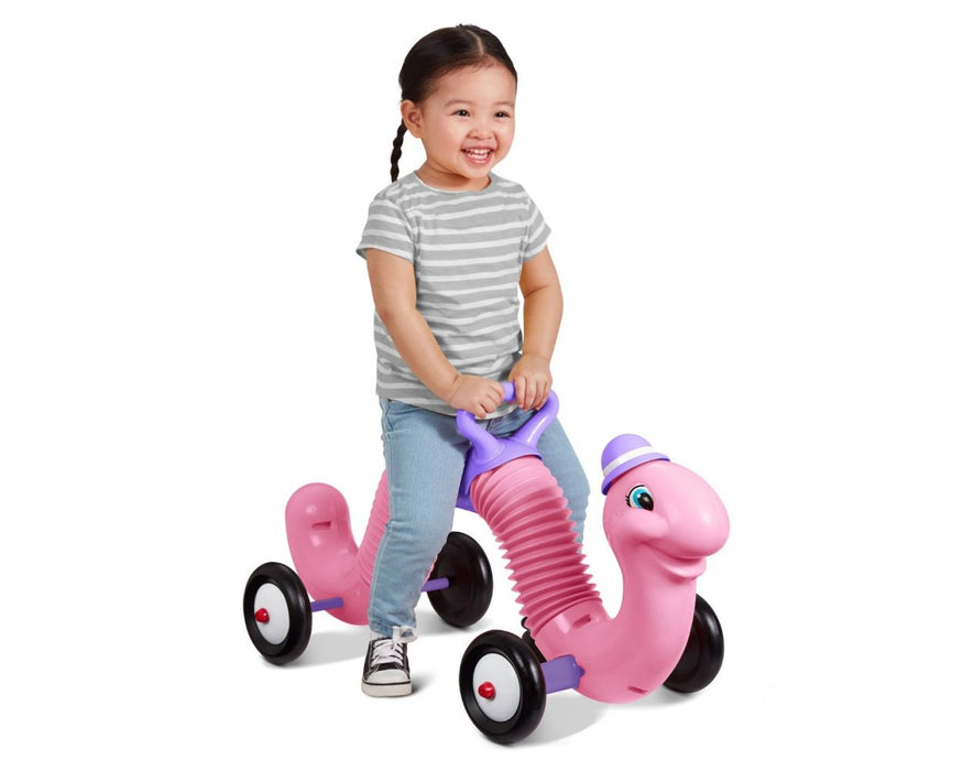 Radio Flyer Inchworm Ride On, Pink