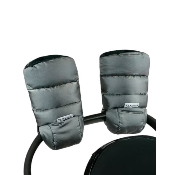 7 A.M. Enfant WarmMuffs, Metallic Silver