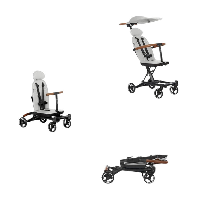Evolur Velo Rider Stroller, 2024, Koala Grey