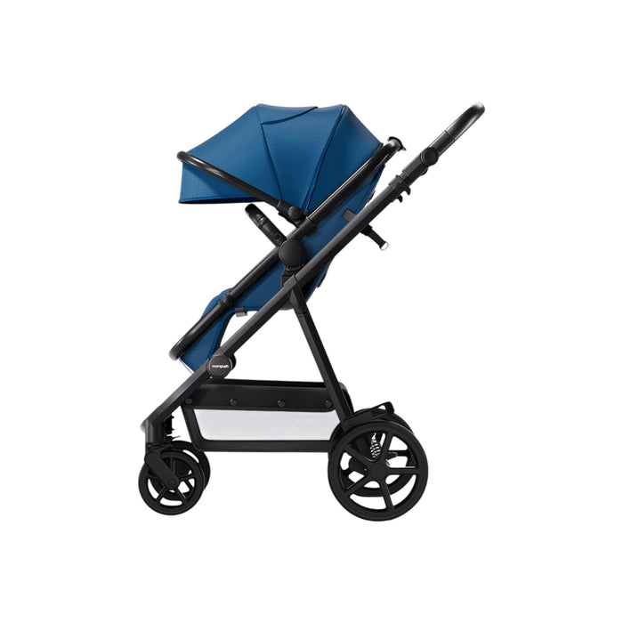 Shop Mompush Meteor 2 Stroller, 2022, Black Frame, Navy Blue at GoodBuy Gear