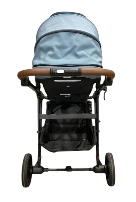 Mockingbird Single to Double 3.0 Stroller, 2025, Charcoal with Penny Leather, Stone Blue