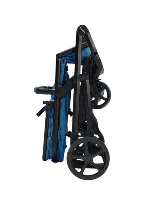 Shop Mompush Meteor 2 Stroller, 2022, Black Frame, Navy Blue at GoodBuy Gear