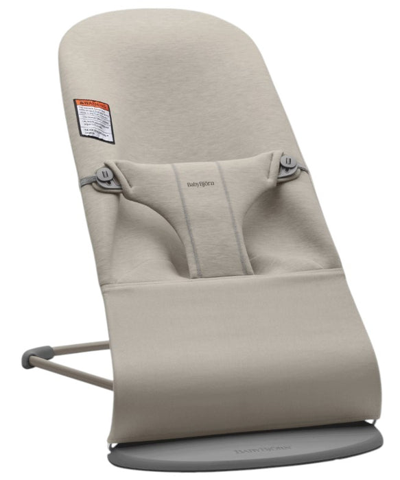 BabyBjorn Bouncer Bliss Bundle With Toy Bar, Soft Friends, Dark Gray Frame, Sand Gray