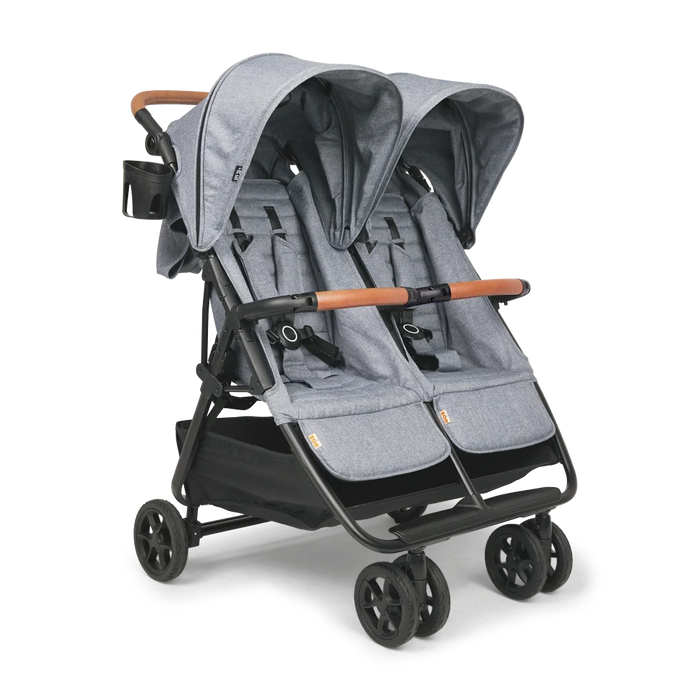 Zoe The Twin V2 Double Stroller, 2023, Luxe Grey