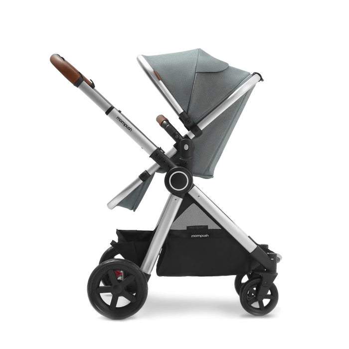 Shop Mompush Ultimate 2 Baby Stroller Only, 2024, Silver Grey with Silver Frame at GoodBuy Gear