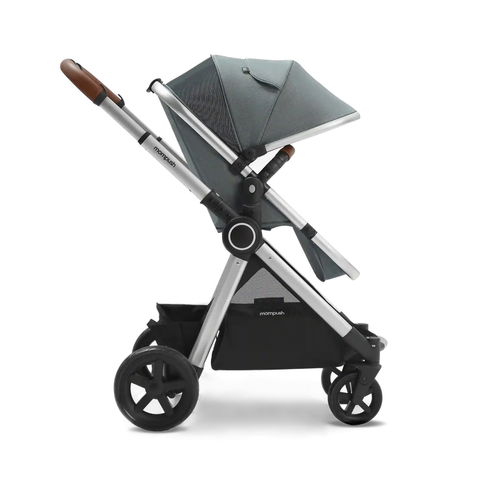Shop Mompush Ultimate 2 Baby Stroller Only, 2024, Silver Grey with Silver Frame at GoodBuy Gear