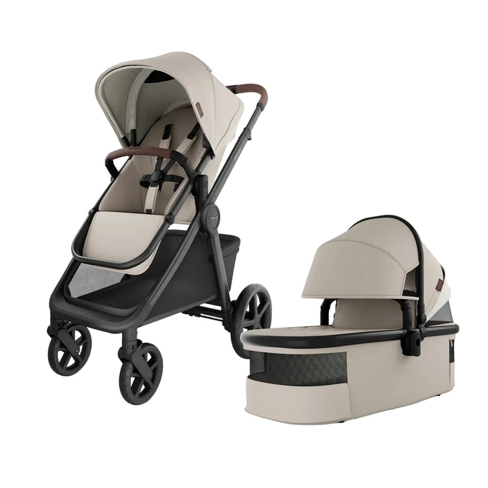 Mompush Ultimate 3 Full Size Baby Stroller with Bassinet, 2025, Dune Sand