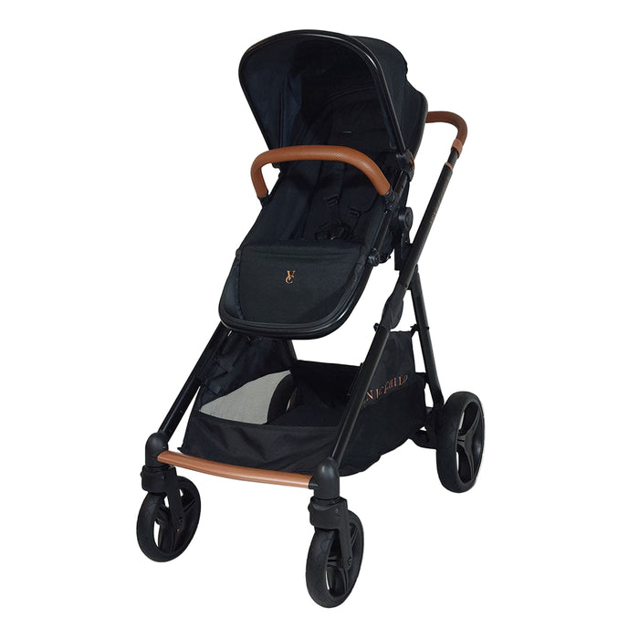 Venice Child Ventura Single to Double Sit-And-Stand Stroller, 2022, Midnight Black