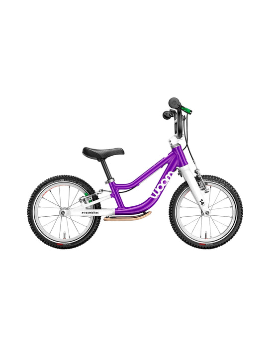 Shop Woom GO 1 Plus Balance Bike, Woom Purple at GoodBuy Gear