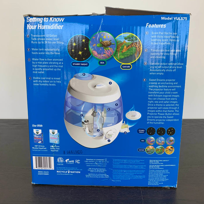 secondhand Vick’s Sweet Dreams Cool Mist Humidifier