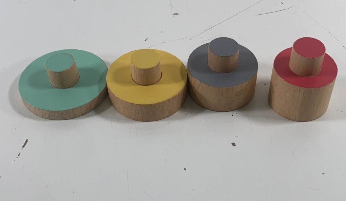 secondhand KiwiCo Panda Crate Cylinder Blocks