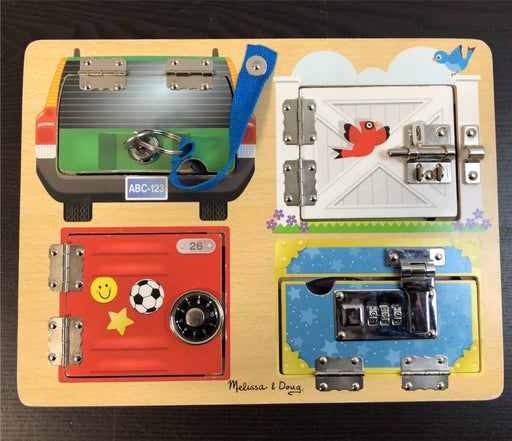 secondhand Melissa & Doug Latches Board