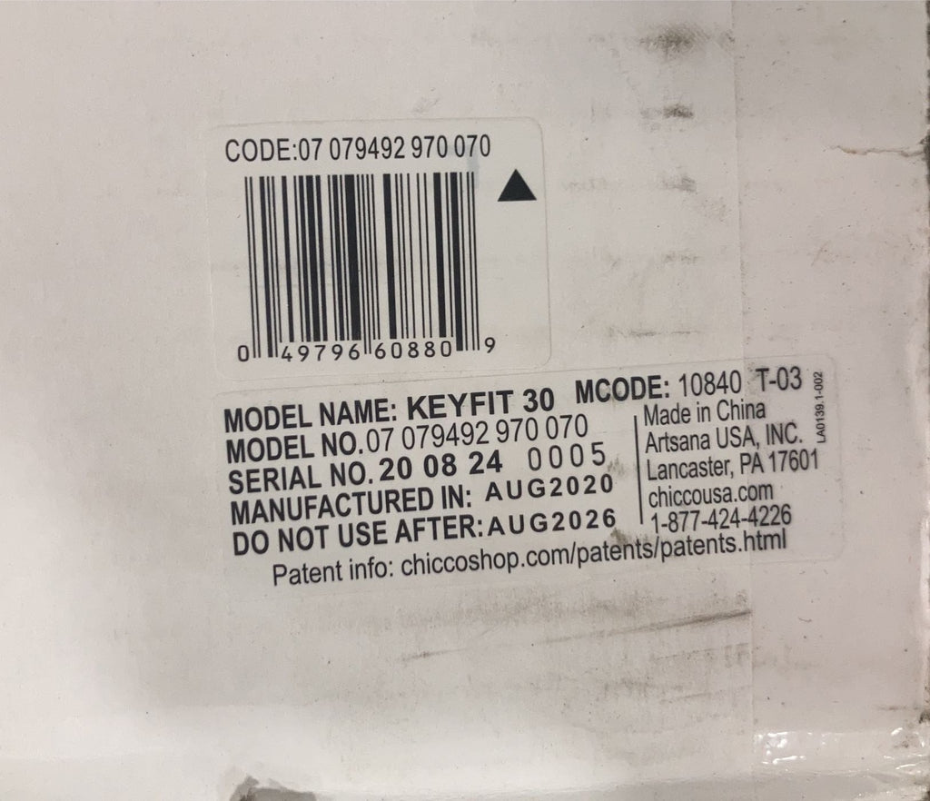 Chicco Keyfit 30 Zip Air Infant Car Seat, 2020, Q Collection