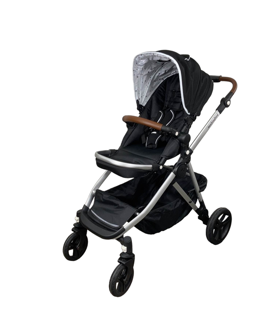 used Mockingbird Single to Double Stroller, Silver/Brown, Watercolor Drops, Black , 2022