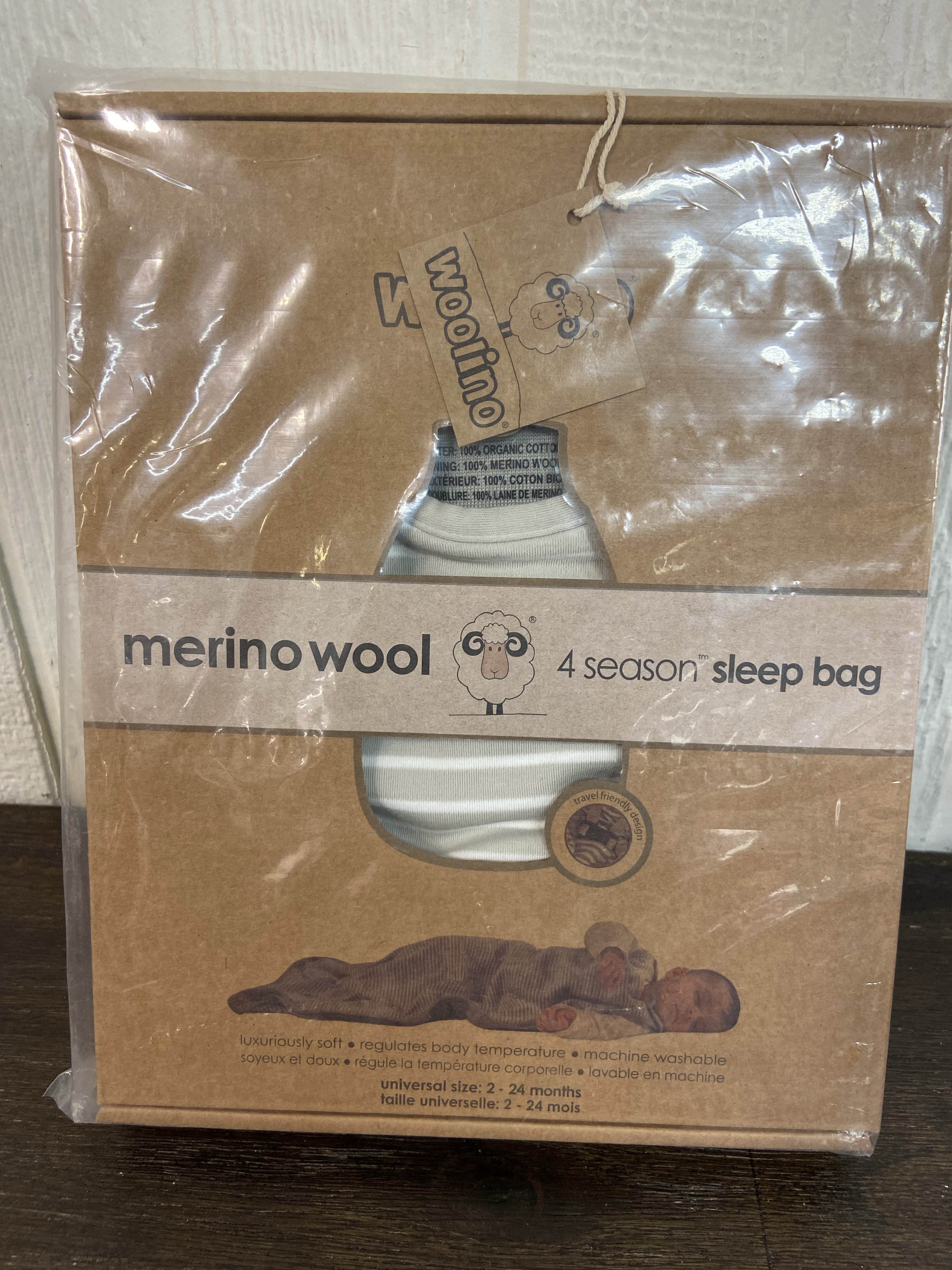 Woolino Baby Sleep Sack Merino Wool Organic Cotton 4 Season Sack 2