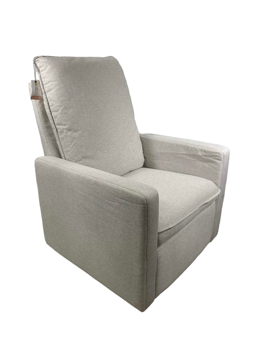 used Babyletto Cali Pillowback Swivel Glider, Performance Beach Eco-Weave