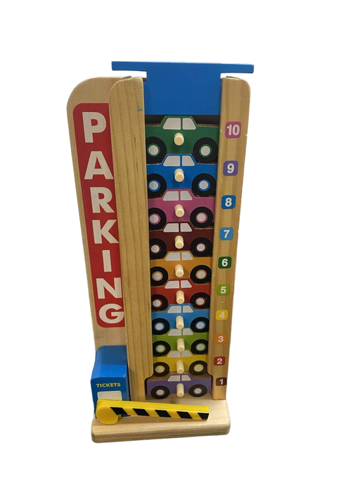 used Melissa & Doug Stack and Count Parking Garage