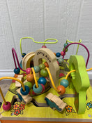 used B. Toys Zany Zoo Wooden Activity Cube