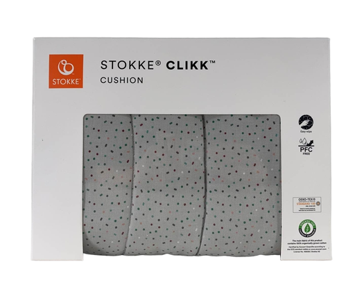 used Stokke Clikk Cushion, Grey Sprinkles