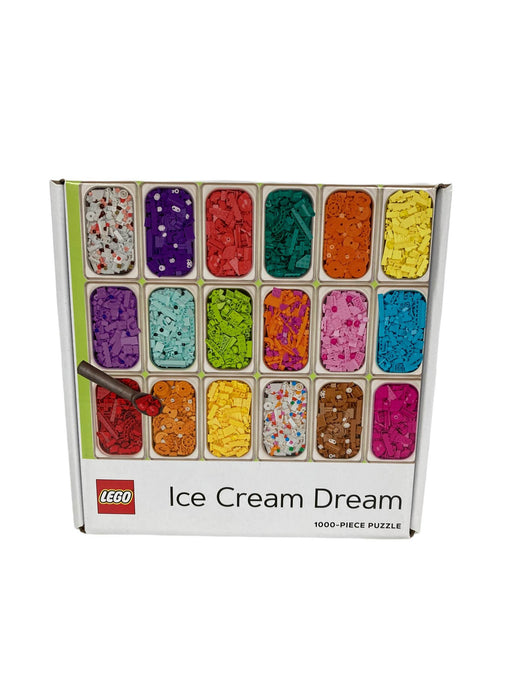 used LEGO 1000 Piece Jigsaw Puzzle, Ice Cream Dream