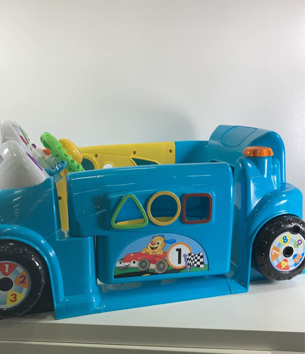 secondhand Fisher Price Laugh And Learn Crawl Around Car, Blue