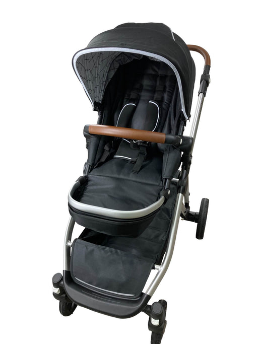 used Mockingbird Single to Double Stroller, 2022, Silver with Penny Leather, Windowpane, Black