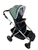 used Mockingbird Single to Double Stroller, 2023, Silver with Penny Leather, Windowpane, Sage