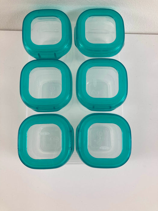 Shop OXO Tot Baby Blocks Plastic Freezer Storage Containers 6-Pack, Teal, 2oz at GoodBuy Gear