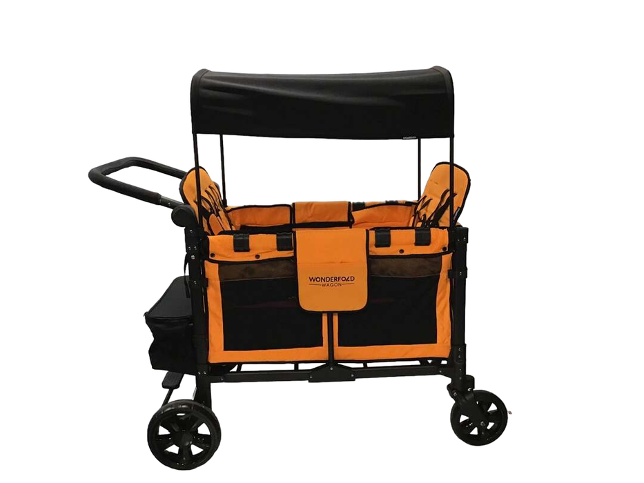 used Wonderfold W4 Elite Stroller Wagon, Sunset Orange, 2022