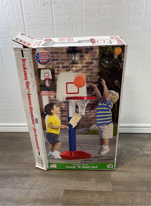 used American Plastic Toys Jump N Slam Basketball Set