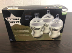 used Tommee Tippee Closer To Nature Baby Bottles, 9floz